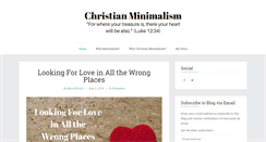 Desktop Screenshot of christianminimalism.com